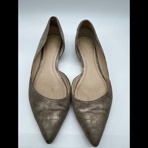 Mark Fisher LTD Sunny D’ Orsay Gold Flats sz 9.5
